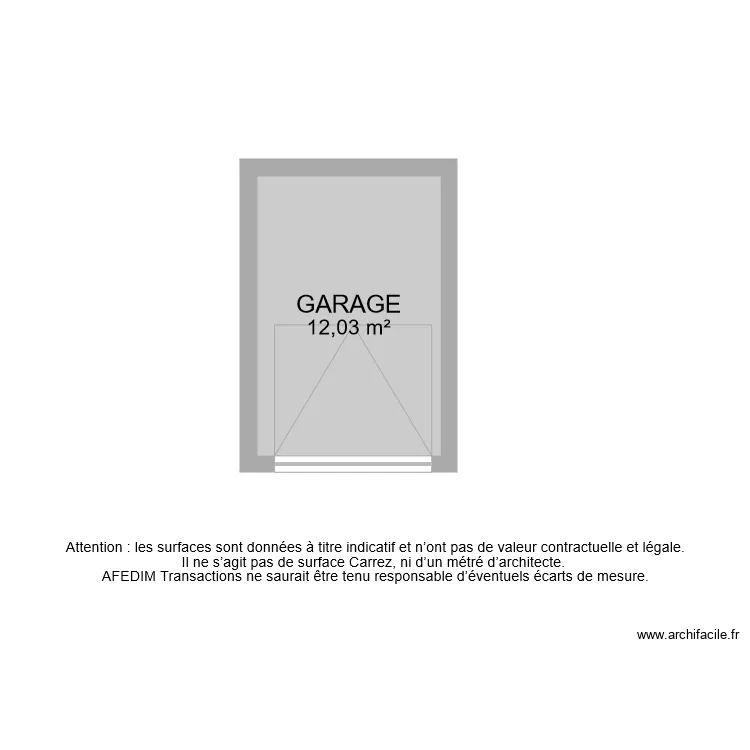 BI 7727 GARAGE . Plan de BI 7727 GARAGE . Plan de