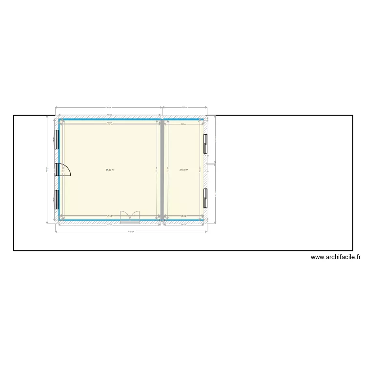 mesure isolation. Plan de 