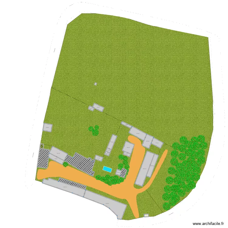 Vigny retravaillé. Plan de 28 Pièces et 3056 m² Vigny retravaillé. Plan de 28 Pièces et 3056 m²