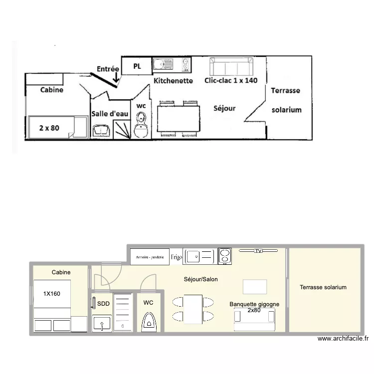 Karina 5. Plan de 5  et 179 m²