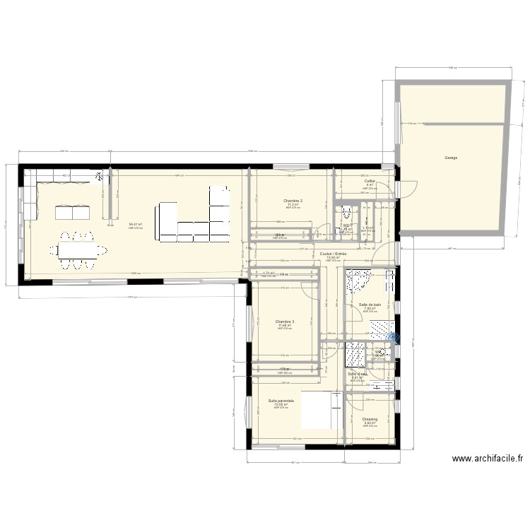 PLEIN PIED Serres. Plan de 0 pièce et 0 m2