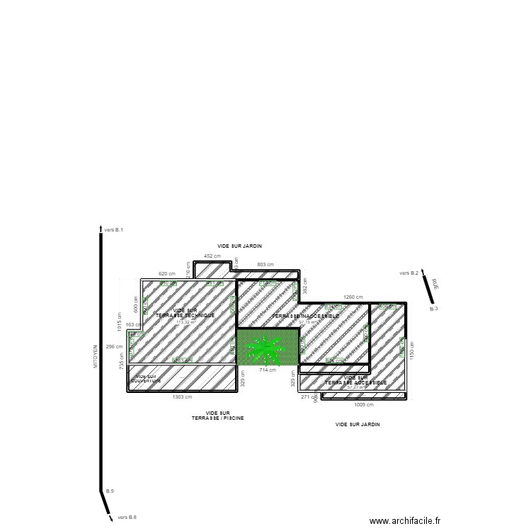 plan de toiture warang 2. Plan de 8 pièces et 363 m2