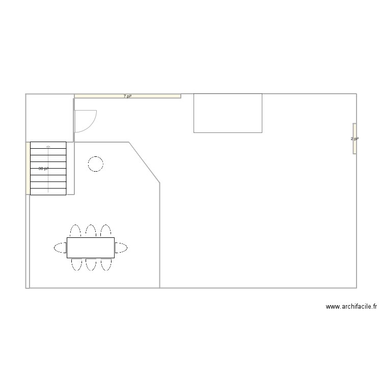 cour arrière. Plan de 0 pièce et 0 m2