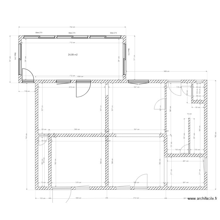 VERANDAS 1. Plan de 7 pièces et 99 m2