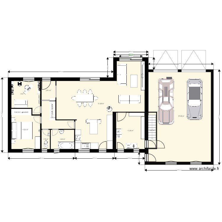 Façade et toit . Plan de 0 pièce et 0 m2