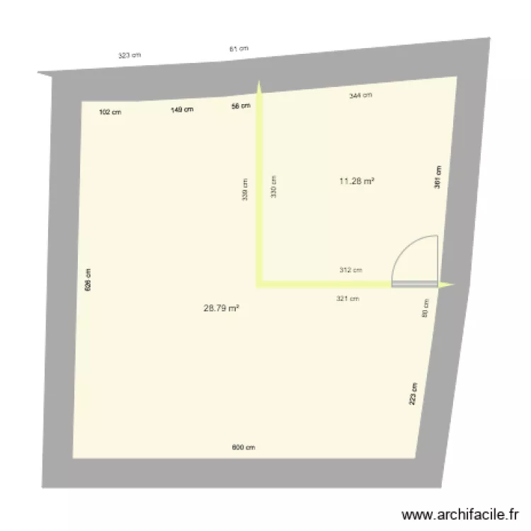  mezanine plaquiste. Plan de 