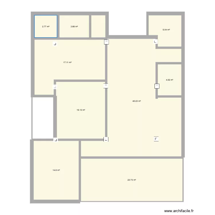 ESSAI 3 DIMINUTION DE SURFACE. Plan de ESSAI 3 DIMINUTION DE SURFACE. Plan de