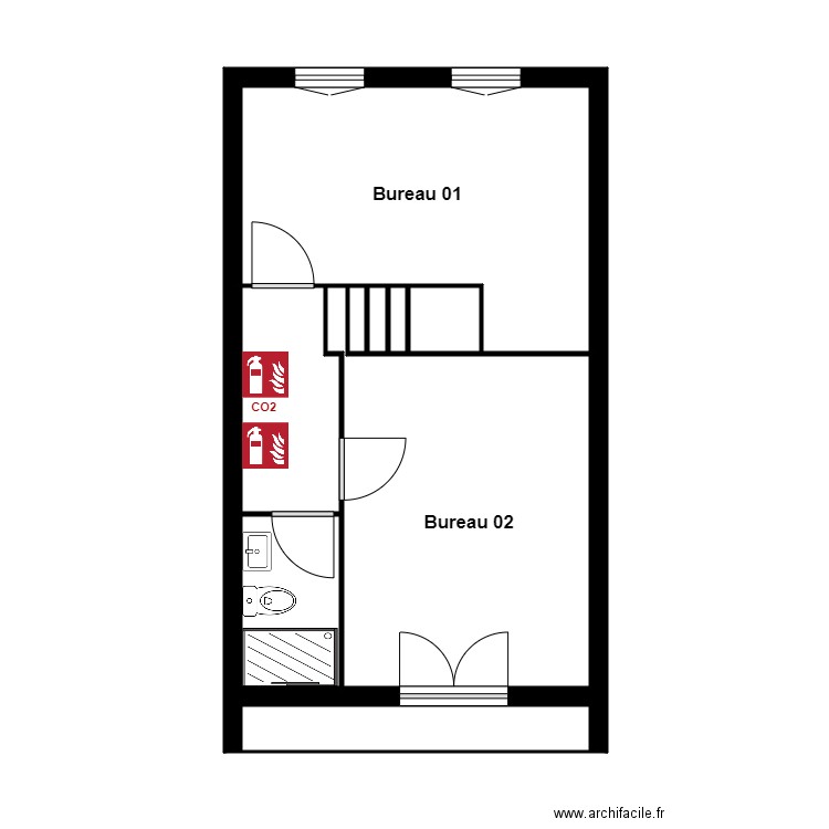 Centre médical St Max RDC Etage. Plan de 0 pièce et 0 m2