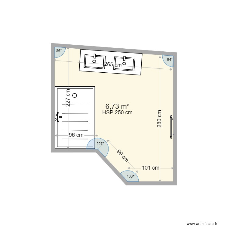 sdb cap num 3. Plan de 0 pièce et 0 m2