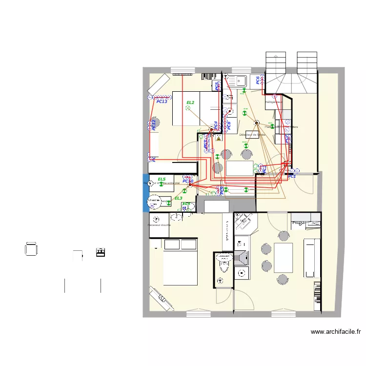 2eme &eacute;tage V10. Plan de 