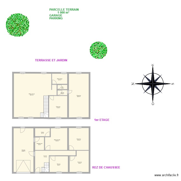 Receveur. Plan de 0 pièce et 0 m2