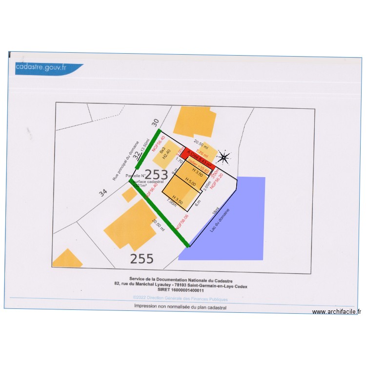 Plan de masse 3D              chalet32. Plan de 3 pièces et 100 m2