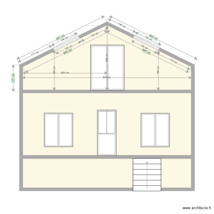 Plan de coupe Thibault. Plan de 0 pièce et 0 m2