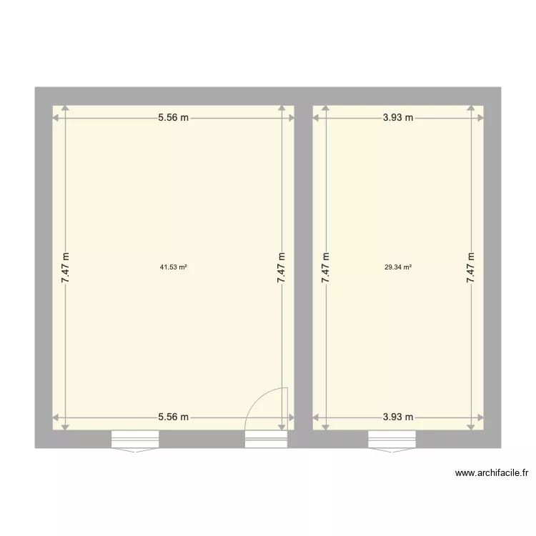 LOCATION DU BONHEUR ETAGE INTERIEUR. Plan de 