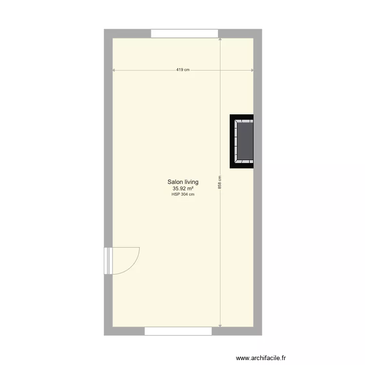 Salon Living Thomas et Maud. Plan de Salon Living Thomas et Maud. Plan de
