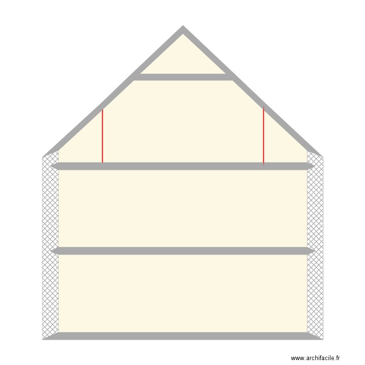 Plan coupe. Plan de 0 pièce et 0 m2