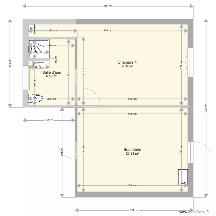 sous sol Lecosquer. Plan de sous sol Lecosquer. Plan de