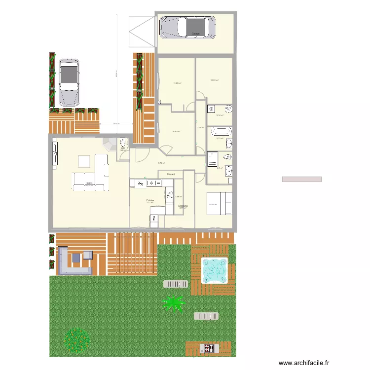 Ext&eacute;rieur. Plan de 