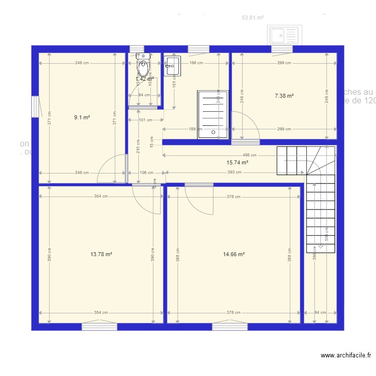 PARRAUD projet. Plan de 0 pièce et 0 m2