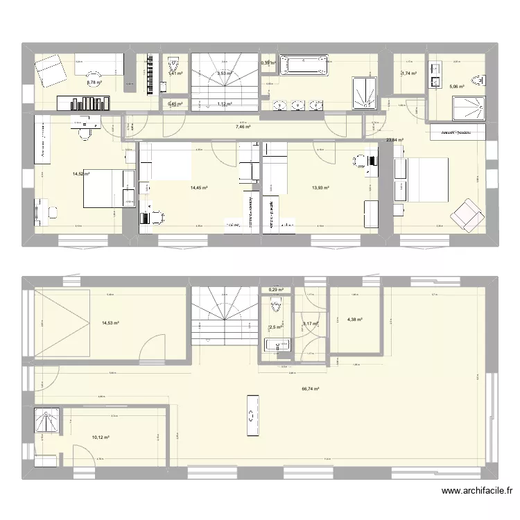maison veyrier 1. Plan de 