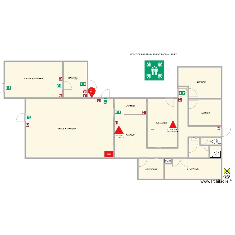 POSTOFORT CANTINE BIS. Plan de 0 pièce et 0 m2