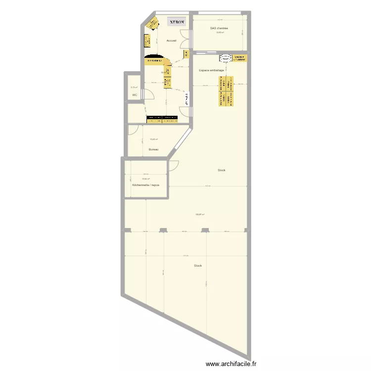Plan Tourcoing Alix - Am&eacute;nagement. Plan de 