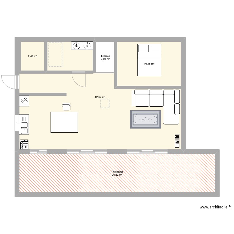 chalet. Plan de 0 pièce et 0 m2