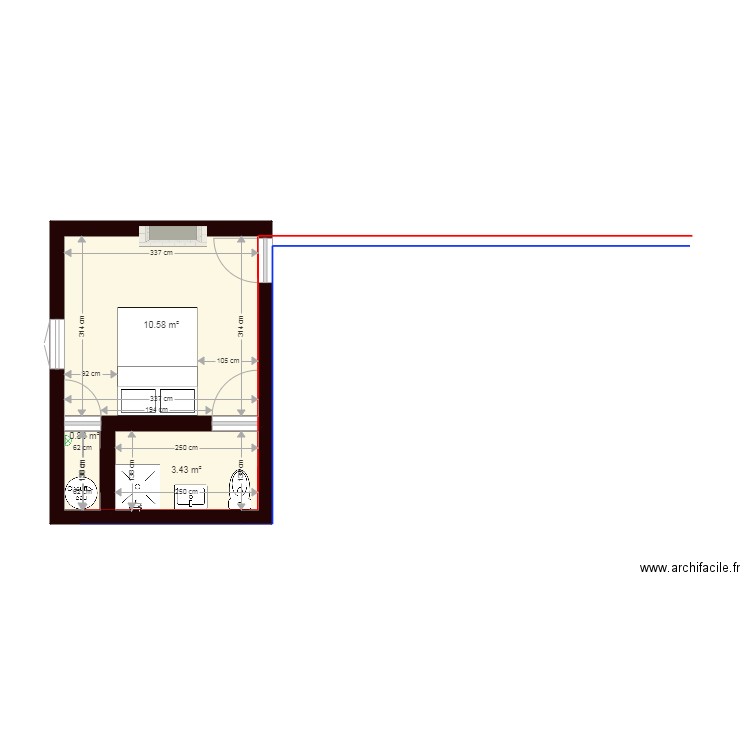 salle de bains 15 BBB rez de chausse. Plan de 0 pièce et 0 m2