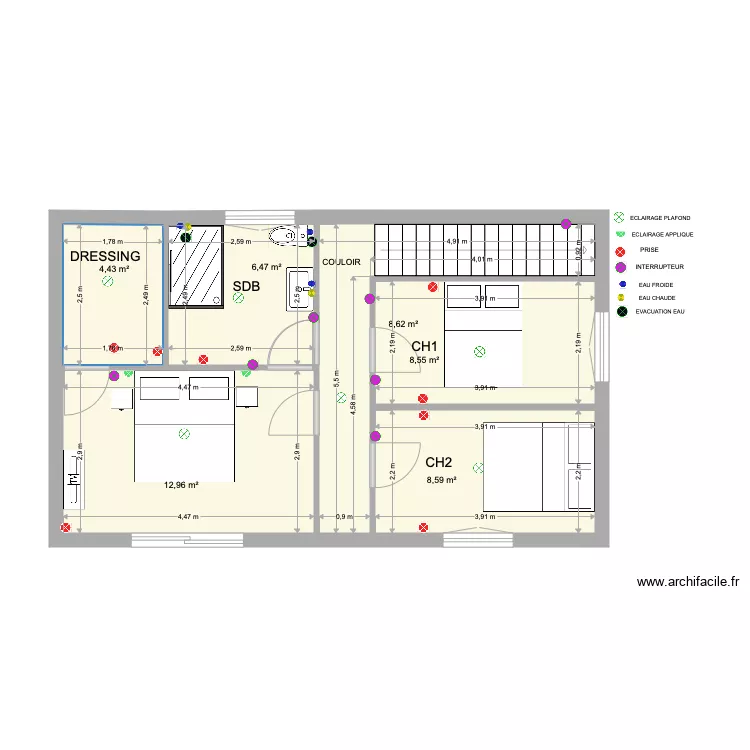 PROJET 3 2EME ETAGE. Plan de 