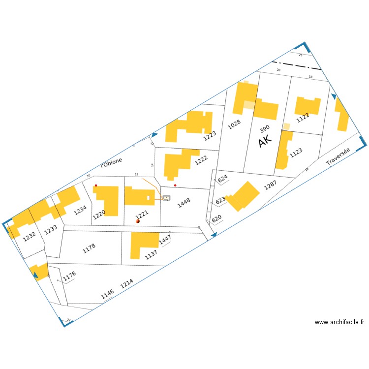 servel. Plan de 1 pièce et 5 m2