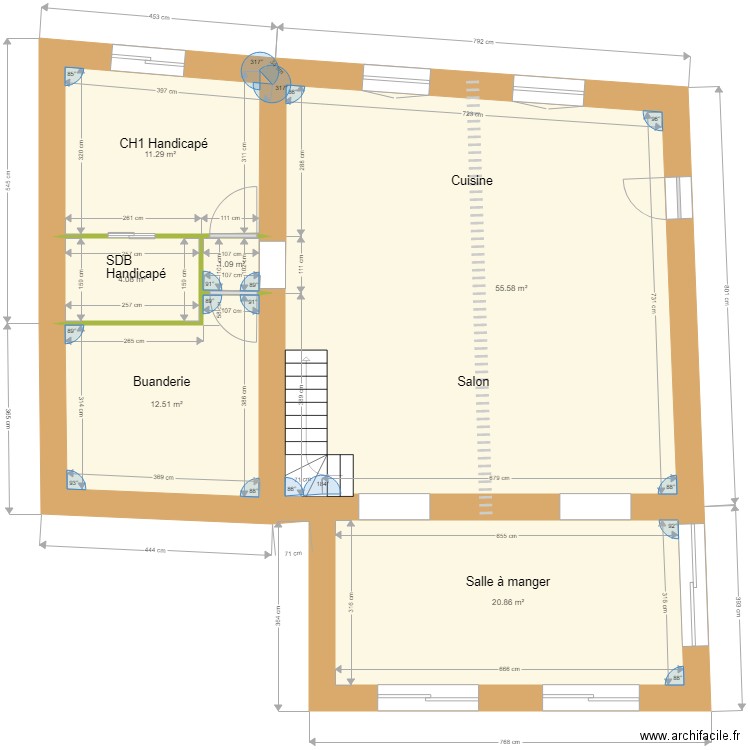 RDC DISTRI. Plan de 0 pièce et 0 m2