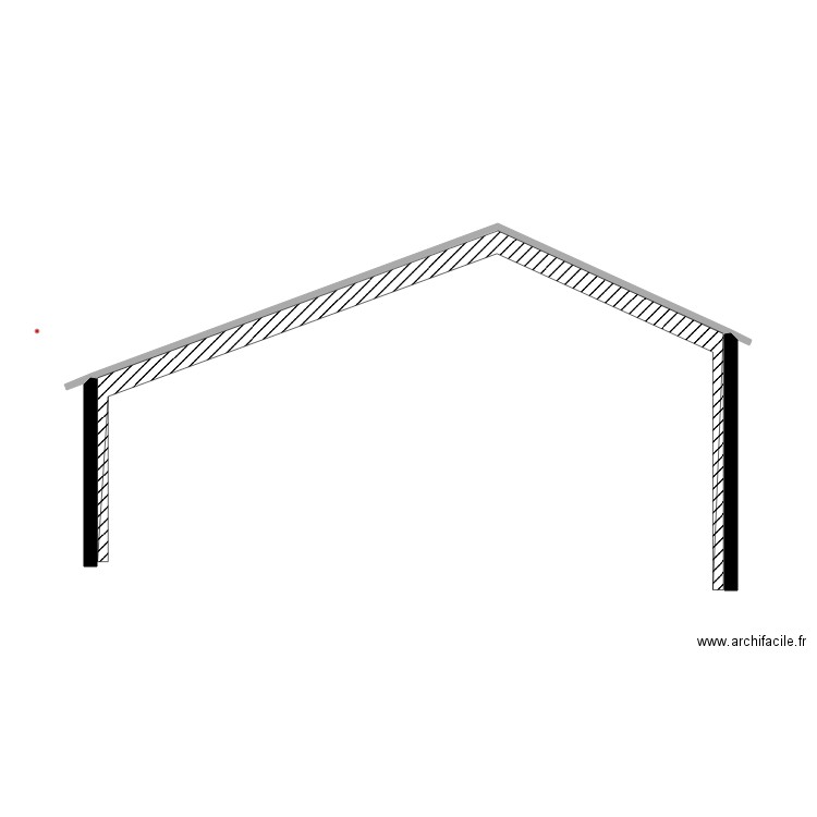 profil toiture. Plan de 0 pièce et 0 m2