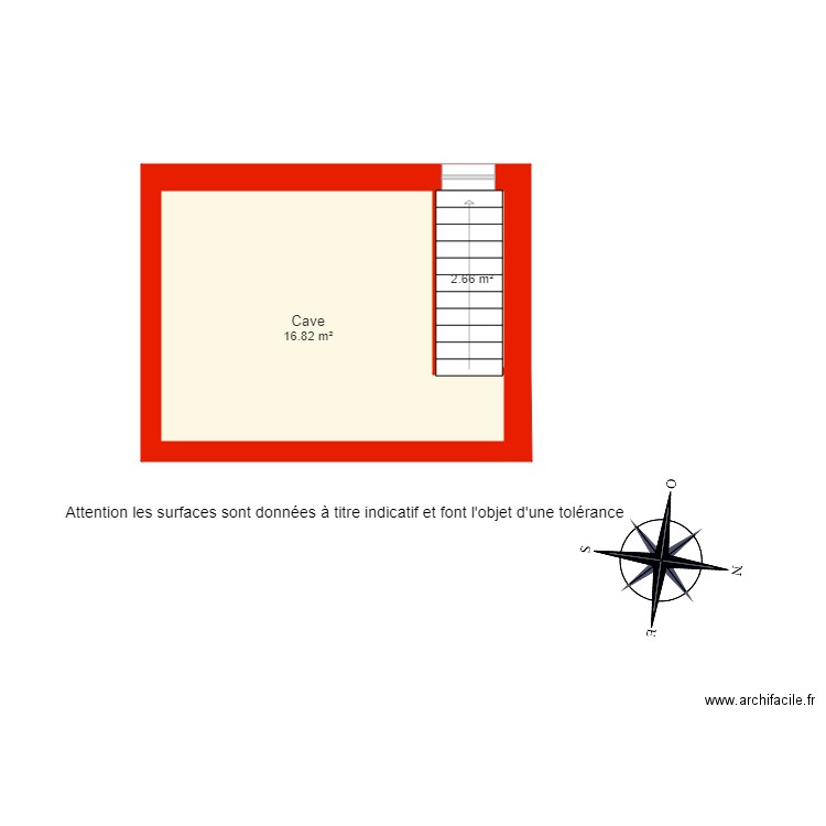 BI 3826 cave non côté. Plan de 0 pièce et 0 m2