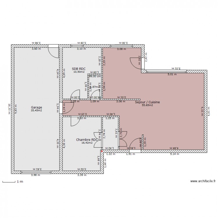 idée01étage. Plan de 0 pièce et 0 m2