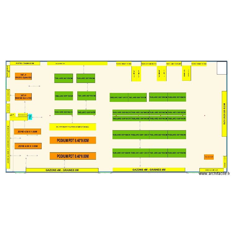 maf 2023. Plan de 1 pièce et 669 m2