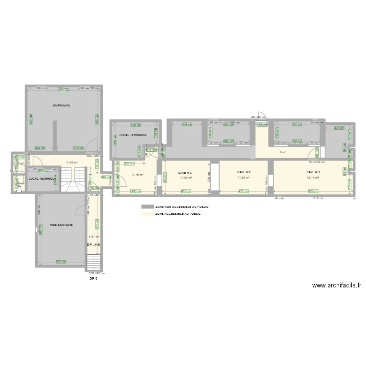 Maison forte partie cave. Plan de 0 pièce et 0 m2
