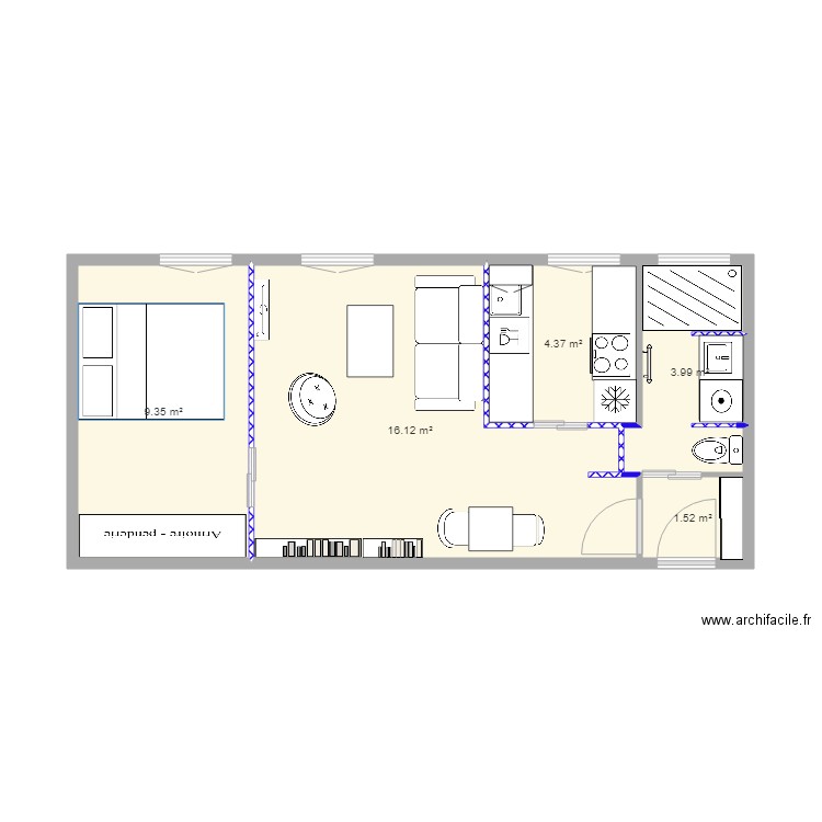 gatine restructuration. Plan de 0 pièce et 0 m2