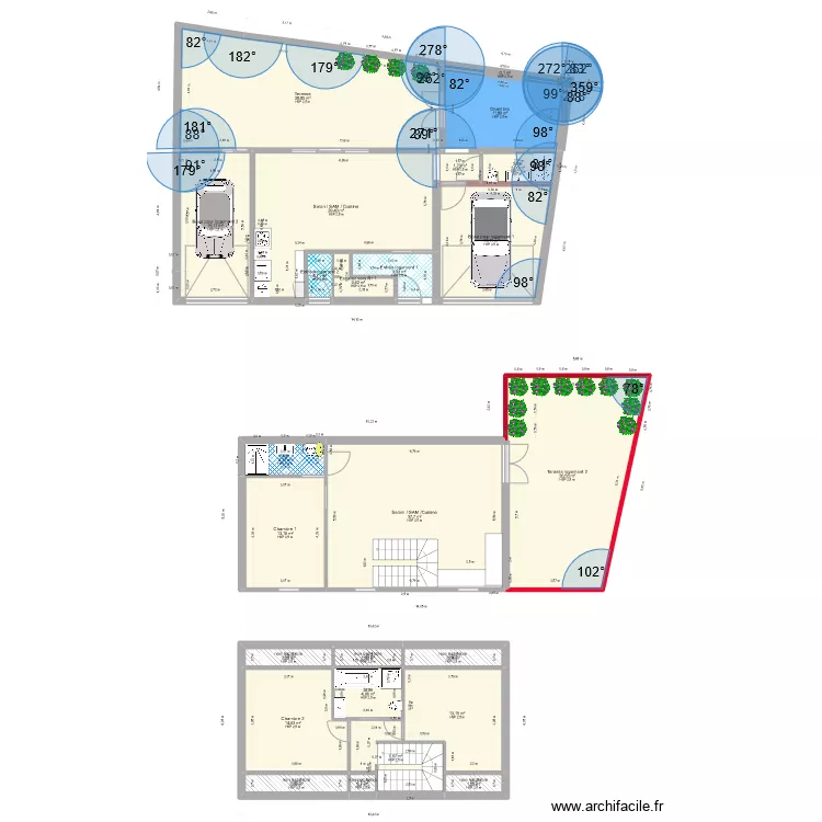auray RDC et R+1 le 29-07-23 deux places de stationnements V2. Plan de 