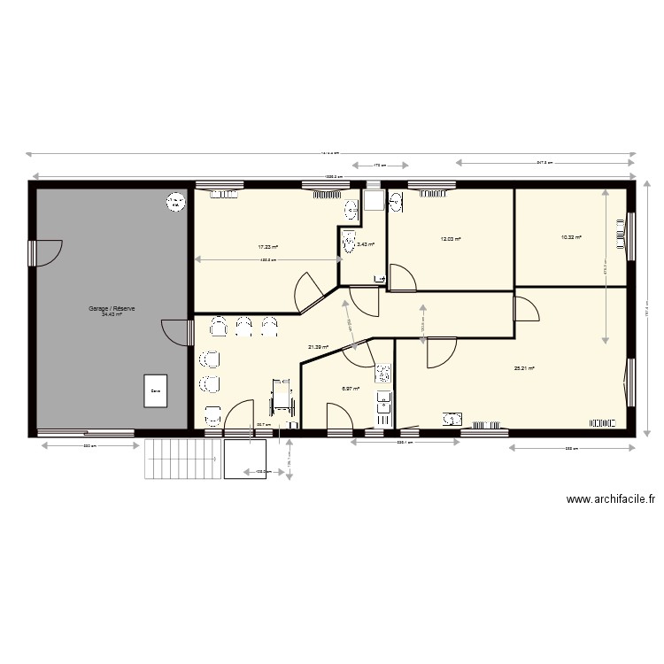 Plan 4 salles 2. Plan de 0 pièce et 0 m2