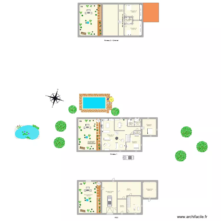 Cazes-Mondenard. Plan de 