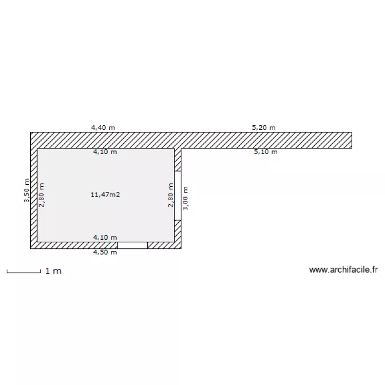 Cadole  ( abri de jardin  ). Plan de 
