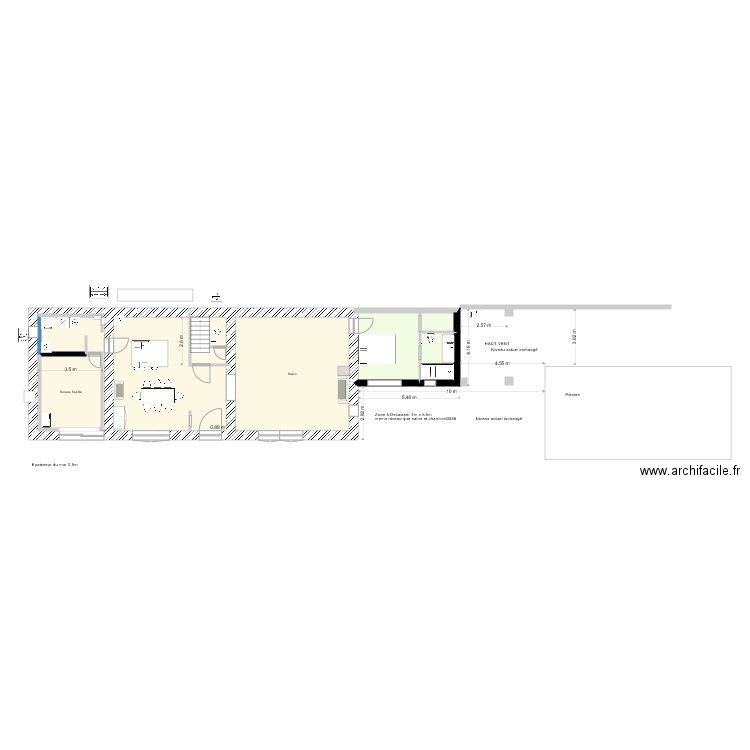 avec modifications avec Sophie nouveau wc V4 sans meubles. Plan de 0 pièce et 0 m2