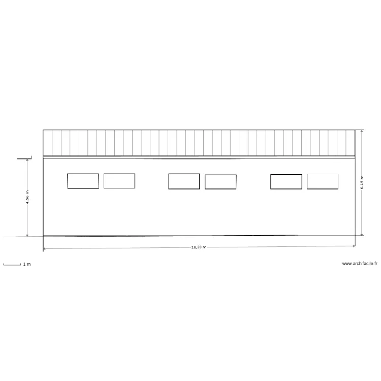 facade nord exist. Plan de 