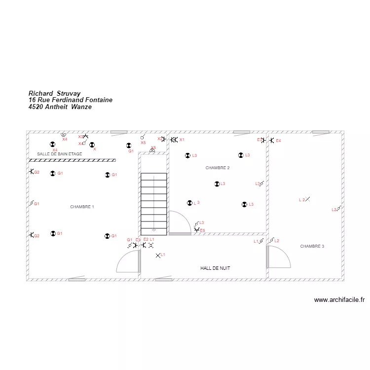 haut champia. Plan de 