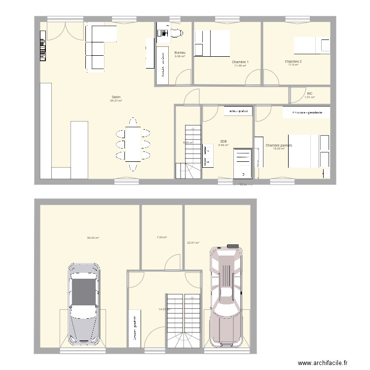 Salon. Plan de 0 pièce et 0 m2