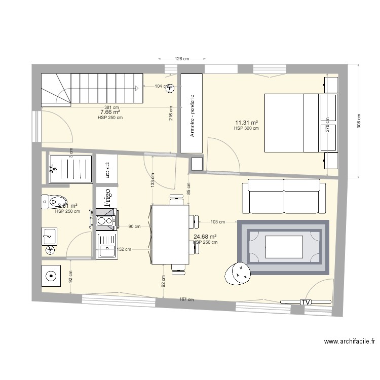 rdc projet V9. Plan de 0 pièce et 0 m2