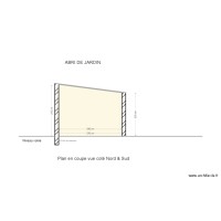 plan en coupe vue cot&eacute; nord et sud
