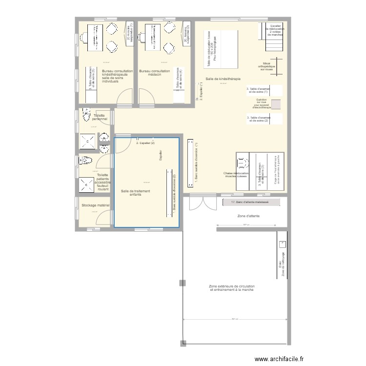 Service kinésithérapie Hôpital Karusi équipé GTS . Plan de 0 pièce et 0 m2