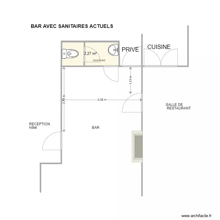 SANITAIRES ACTUELS. Plan de 
