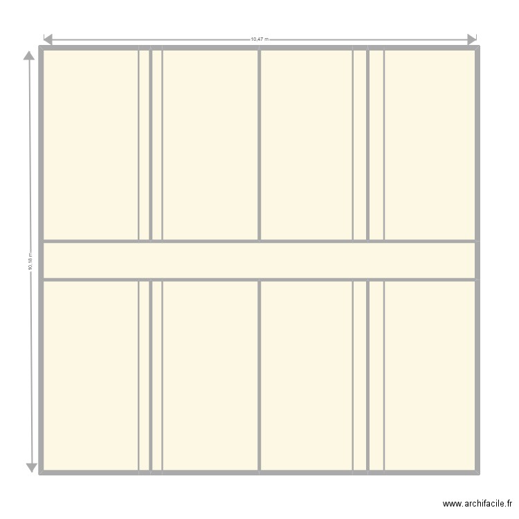 chevanne E11. Plan de 15 pièces et 104 m2